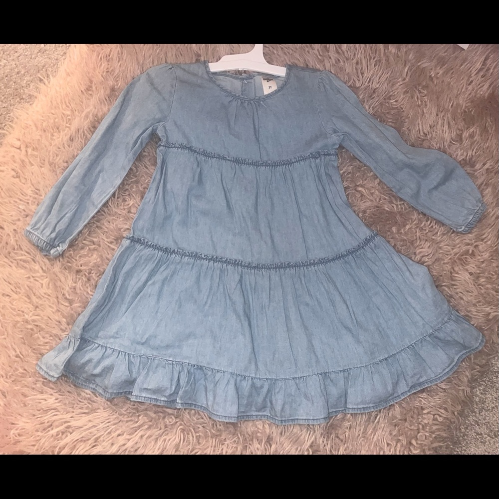 Toddler girl denim dress